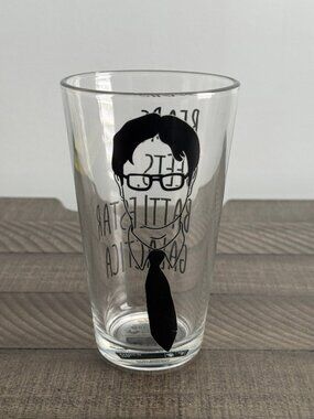The Office Dwight Outline Pint Glass | Drinkware | Collectors Item